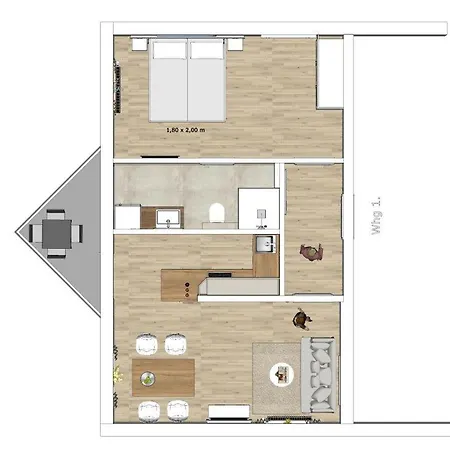 Apartament Haus Am Dorfbrunnen Muschel